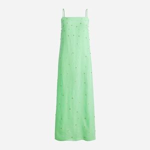 J.Crew Collection limited-edition embellished squareneck slip dress